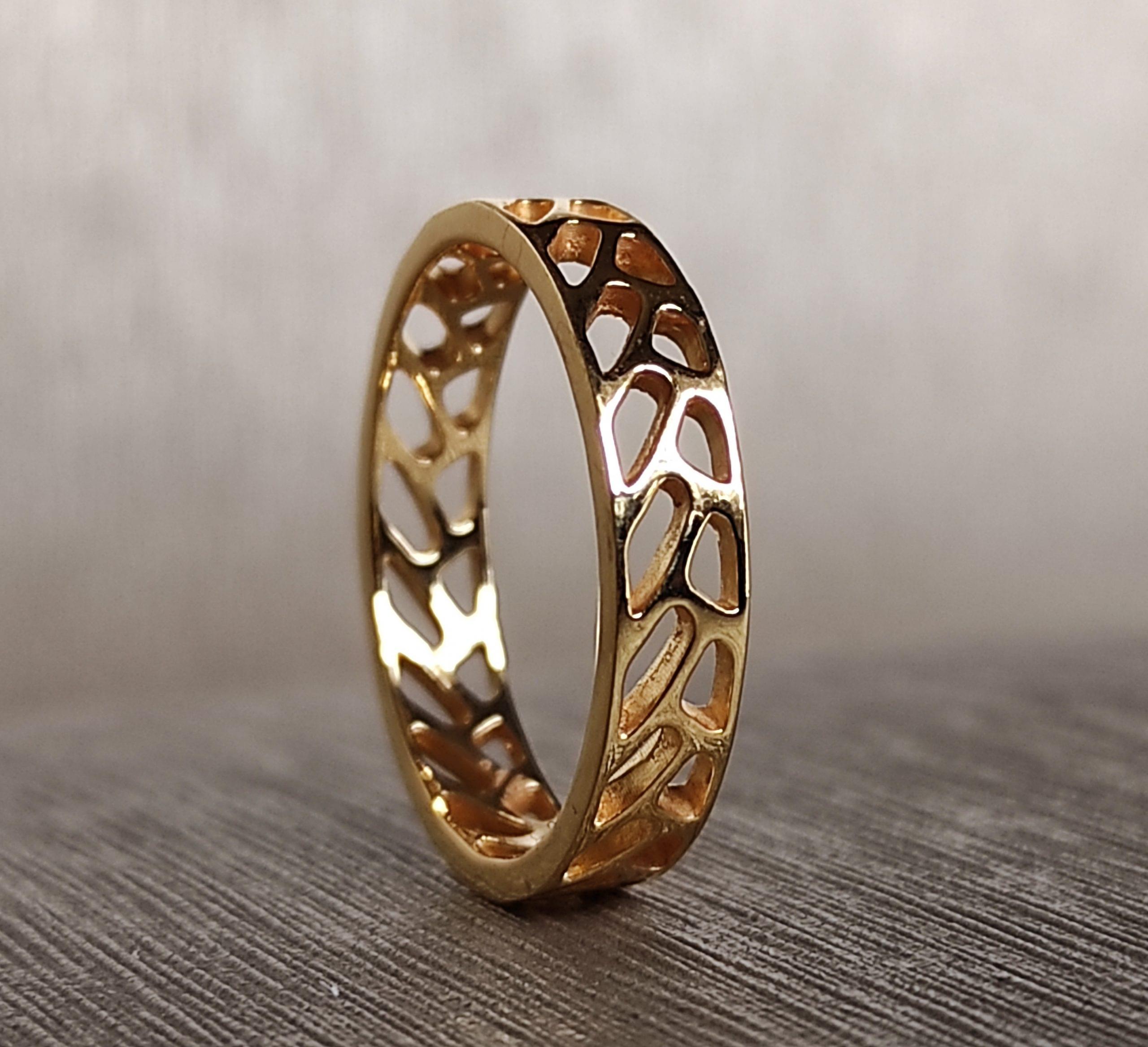 Gold Weave Cutout Band Gold Weave Cutout Band